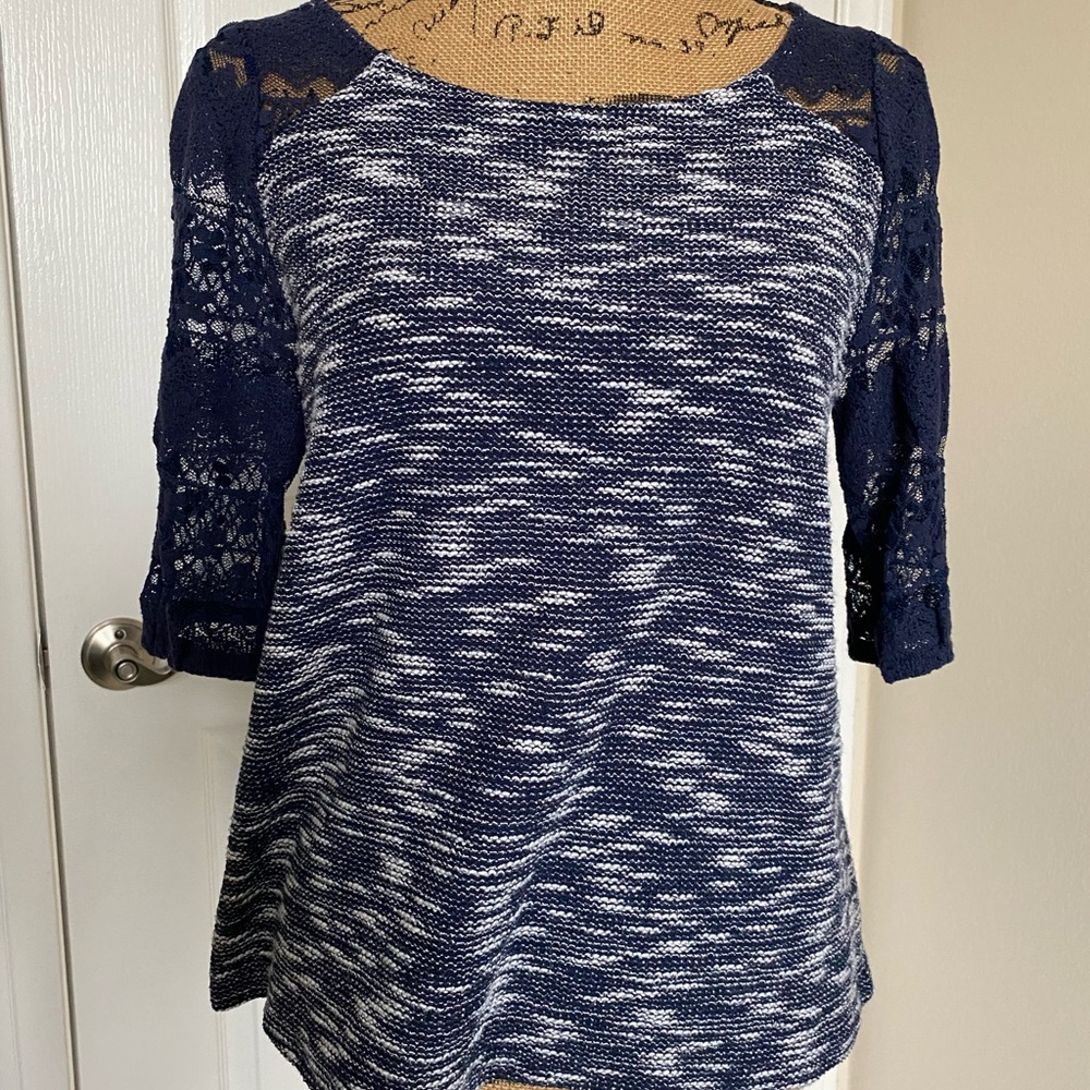 Anthropologie Navy top